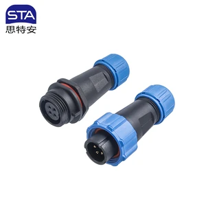 Sp13 Aviation Plug IP68 Waterproof Straight/Mating/Front/Rear/Flange Mount Male Female Circular Connector 2 3 4 5 6 7 9 Pins