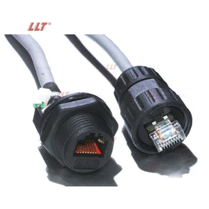 Outdoor Ethernet Lan Waterproof Connector Two-way Network Cable Rj 45 Connector