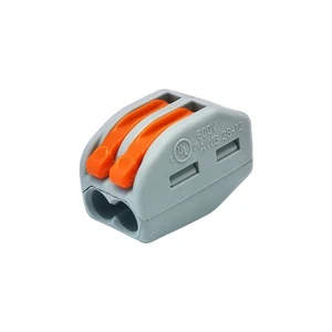 Wagos Connector 222-412 2P Lever-Type Terminal Block PA66 94-V0 400V 32A DIN Rail Mount (0.2-4mm) Power Distribution Guangdong