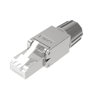 ZHEFAN Toolless Shielded Cat6 Field Termination Plug Connection Modular Plug Tool-Free RJ45 Cat7 Plug