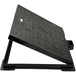 China Jingdong Low Price A15 B125 D400 ISO 9001:2000 Safe Ductile Iron Casting Manhole Cover with Frame for Road Facilities