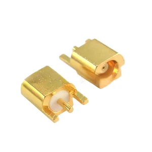 MCX Connector 2mm Length Straight MCX Female Straight Surface Mount Rf Coaxial Connector for PCB Antenna