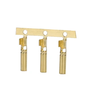Boerda 2.3mm Brass Male Female Bullet Crimp Terminal Wire Connectors with Dark Tin and Gold Plating DJ221-2.3