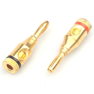 High End Solderless 4mm Nickel Contact High Voltage Banana Plug
