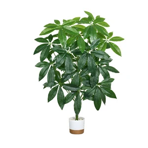 Artificial Potted Tree Real Touch Large Fern Tropical Palm Banana Tree Leaf for Home Indoor Decorative