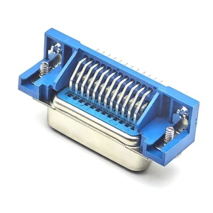 YZTECH Right Angle Male 24P D-Sub Connector Model 57-24P for Printers High Quality Interface