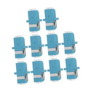 OEM ODM 10Pcs Single Mode Optic Adapters Couplers Durable Optical Fiber Connectors Fiber Patch Panels Smooth Opening Made China