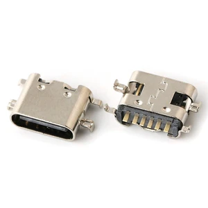 Type-c Usb Connectors 3.1 sink 0.8mm 6pins SMD Right Angle Female C type usb connector