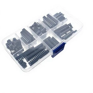 66PCS DIP IC Sockets IC Socket Sample Package 6 8 14 16 18 20 24 28 Pin IC Connector