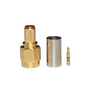 Factory Price SMA-C-J3 RF Connector Male SMA Type Connector Crimp RG58 RG142 Cable Communication