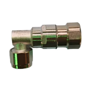 N Male Angle Coaxial Plug RF Connector Brass Material Nickel/Golden Plating DC~7.5GHz Frequency Range