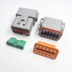 DT Series Auto Waterproof Auto Deutsch DT 12 Pin DT06-12SA Automotive Male Female Car DT04-12PA Sealed Connector