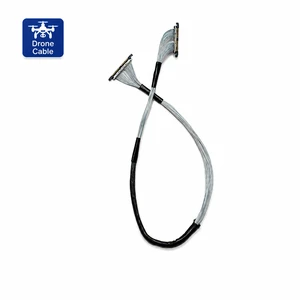 Drone Camera Cable I-PEX Compatible Wiring Harness Custom 46AWG Wire Micro Coaxial Cable Medical Imaging Cable Line