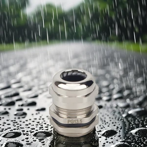 Pulte Waterproof Thread Cable Gland PG13.5 IP68 Metal Connector Nickel Plated Brass Metric Thread