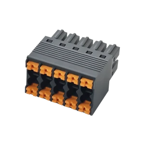 WANJIE WJ2EDGKNH-5.08 Plug-in Copper Industrial Terminal Block 5.08mm Pitch 300V/10A Pluggable PCB 24-16AWG Conductor