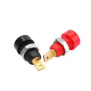 4mm Banana Plugs Adapters with Pure Copper Panel Mount Connectors 4mm Banana Socket Terminals Connectors