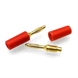 5 Color 2mm Gold/Nickel Plated Banana Jack Plug DIY test Lead Multimeter Male Type Copper 2mm Banana Plug Screw