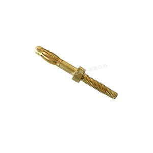 Factory Price Crimp Type 4mm Gold Plated Banana Plug Audio/Video Cable Metal Connector Conector Banana