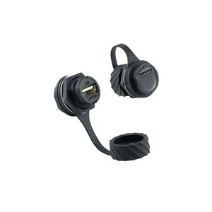 IP68 Waterproof USB2.0/USB3.0 Type-C Micro USB Connector Female to Male Cable Plug M20/M25 Copper Contact Nylon Housing