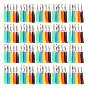 20Set Horn Type Banana Plug Brass Zinc Alloy ABS Welded Banana Connector for Voltage Tester 4mm