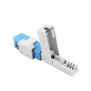 SCUPC FTTH Embedded SC/UPC Optical Fiber Cold Connector Leather Cable Telecom Grade Optical Cable Quick Connector