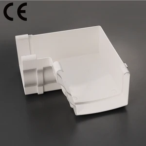 SAM-UK PVC Rain Gutter Downspouts 4 Inch Decorative Water Reservoir Nigeria Roof Drainage Pipe Joint Connector Fittings Y007