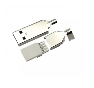 36mm Type a USB 2.0 Connector Male with Housing Solder Molding Data Cable