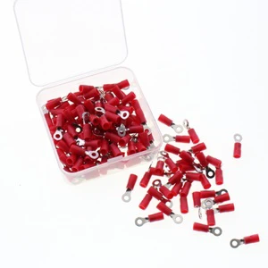 94725-01-ND Insulated Cable Plug Wire Connector Copper 3.2mm Ring Type Sheathed Terminal