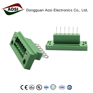 AOSI Competitive Price 5.08mm Male/Female Pluggable Screw Pcb Terminal Block Connector Socket Copper Alloy 15A 300V
