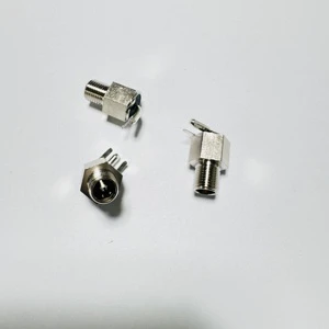 1P Male/Female Zinc Alloy Copper Contacts Audio Video Connector Custom Length 4P Straight Orientation High Current High Quality