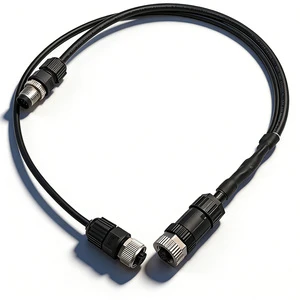 Wholesale Electronic M8 Model M12 Field Wireable Connector 4PIN Male Female Aviation Tow Head Extension Y Splitter Tin Plated