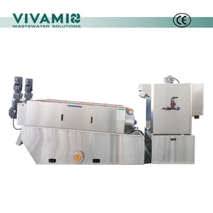2KW Direct Dewater High Solid Content Screw Dewaterer For Urban Sewage and Breeding Manure