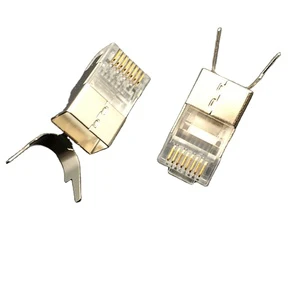 CAT6A Cat7 RJ45 Standard Modular Plugs SFTP FTP Network Connectors RJ45 Ethernet Plug 8p8c Connector Network Modular Plug