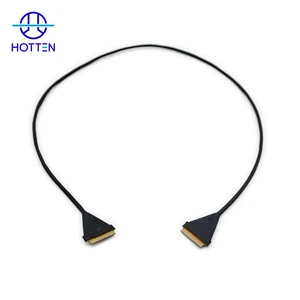 OEM Flexible Custom 0.5mm Pitch 40Pin FPC Cable Assembly 40AWG LVDS Signals For Camera System