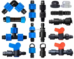 Drip Tape Accessories Quick Connector 16mm Irrigation Watering Drip Tape fittings
