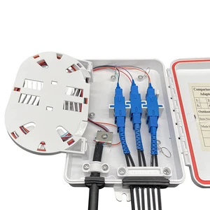 mini size ip65 CTO FDB 2/4/6 core fiber optic distribution box outdoor indoor material wall/pole mounted termination box
