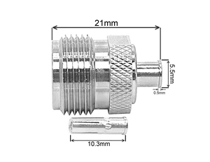 Factory Supply N Type Female Jack for RG402 RG141 RG-402 Rf Coaxial Connectors N Coax Connector Converter