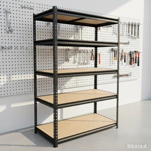 Boltless Adjustable 5-Tier Durable Metal Shelving Unit Electrostatic Powder Coating for Corrosion Protection Kitchen Office Use