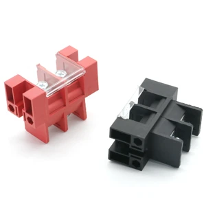 2-Pole Screw Terminals High Current 100A/200A Copper Feed Through Wall Terminal