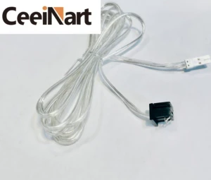 24V Modern Simple Detachable Aluminium Alloy Wardrobe Lighting System Accessory Power Cable with Power Connector