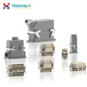 Hoonsun Electrical Industrial Heavy Duty 4P Brass Connector Harting And Sibass Type For Power Applications