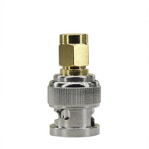 Wayiii DC-4GHz RF Coaxial Adapters BNC Male SMA Male Stainless Steel RF Microwave Components High Performance Coaxial Connectors
