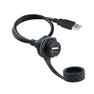 USB2.0 3.0 Bayonet Connector Aviation Plug Waterproof Circular Electrical Connectors With Female Extension Cord