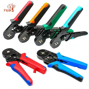 TGS HSC8 6-4 DIY OEM Manual Self-Adjusting Copper Crimper Plier for Electrical Tube Bootlace Ferrules Terminal Crimpzange