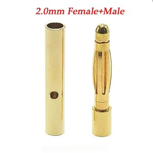 2mm 3mm 3.5mm 4mm 5mm 5.5mm 6mm RC Battery Gold-plated Bullet Banana Plug High Quality Male Female Bullet Banana Connector