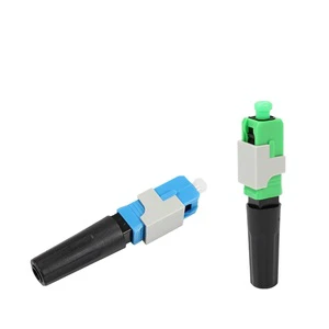 New Type Quick Assembly SM Optical Quick Connector Fiber Optic Fast Connector SC APC UPC Drop Cable Connector