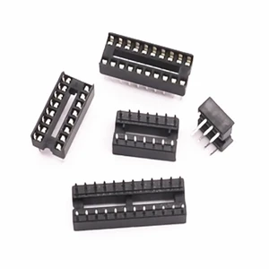 IC Socket Integrated Into DIP Microcontroller Chips Base 6/8/14 P / 16/18/20/24/28/40