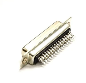 ARIBA DSSLH-M50XXXX-59 Hi D-Sub 50 Pin Male Brass Contact Ni Shell Solder Connector Gold Contact Finish Black/Blue/White Housing