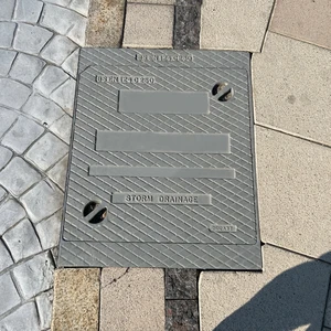 Customized Embedded Ductile Iron Manhole Covers EN124 Standard Square Shape Durable Easy Installation for Sidewalks Wholesale