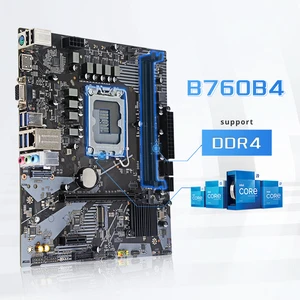 Intel B760B4 Micro ATX Motherboard DIY Support B760 Chipset LGA 1700 Intel 12th 13th 14th Generation Core MAX 64GB DDR4 M2SSD